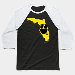 Florida States of Happynes- Florida Smiling Face Baseball T-Shirt